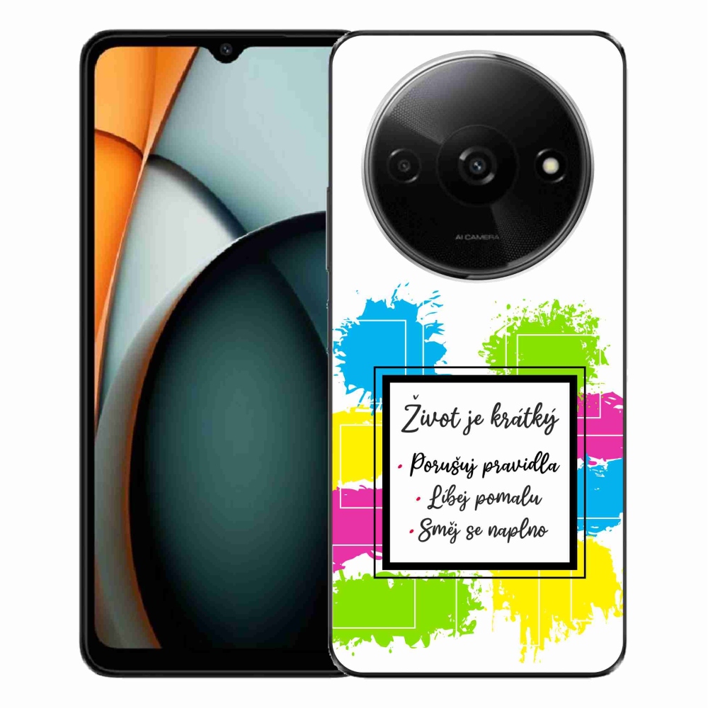 Gelový kryt mmCase na Xiaomi Redmi A3  - citát 5 bílé pozadí
