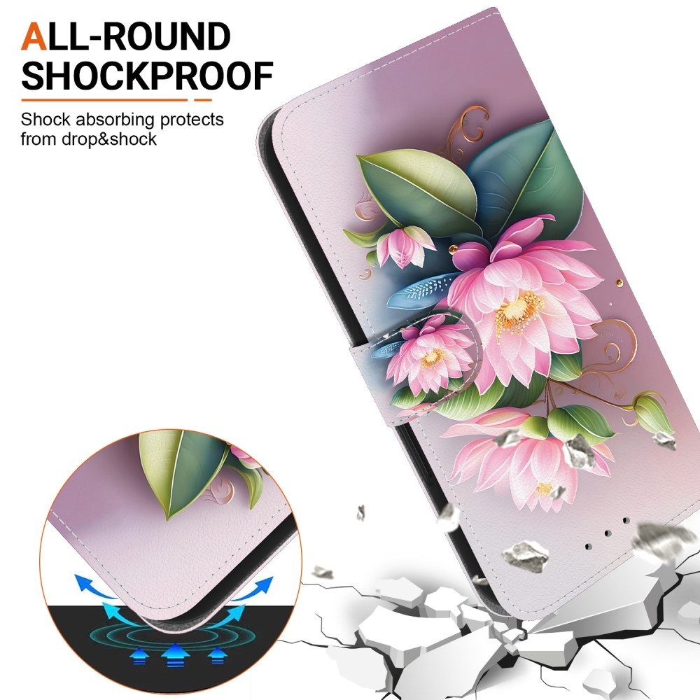 Versatile knížkové pouzdro na Samsung Galaxy A36 5G/A56 5G - lotusový květ