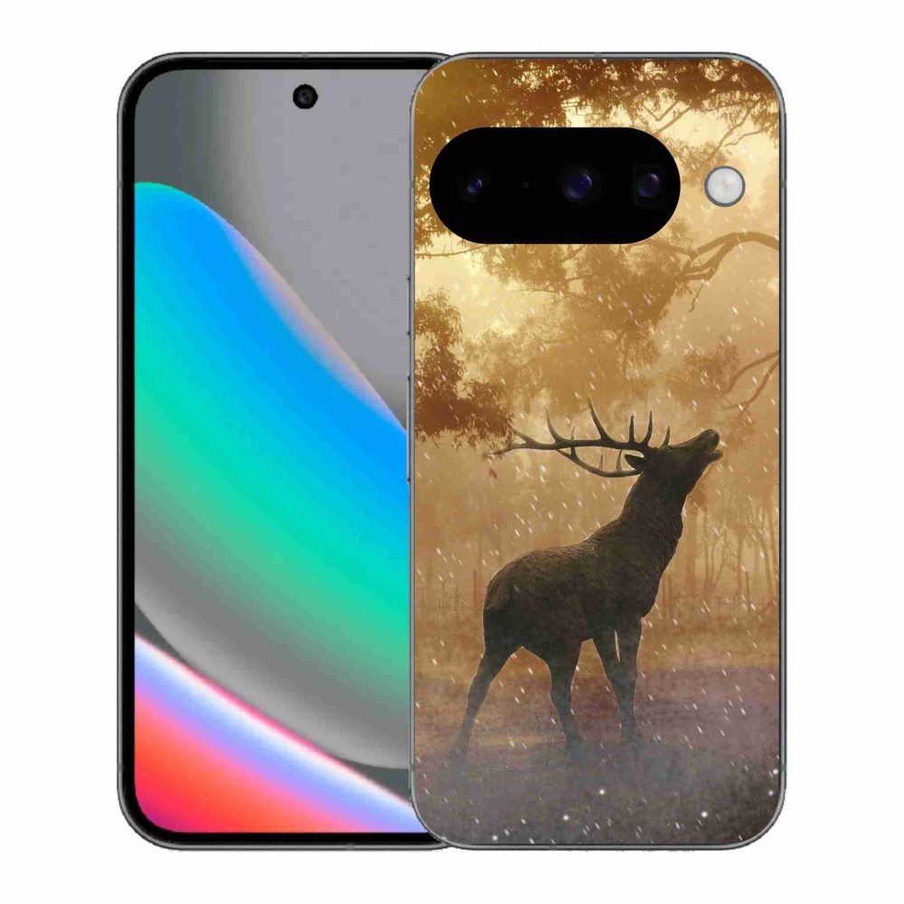 Gelový kryt mmCase na Google Pixel 10 - jelen v říji