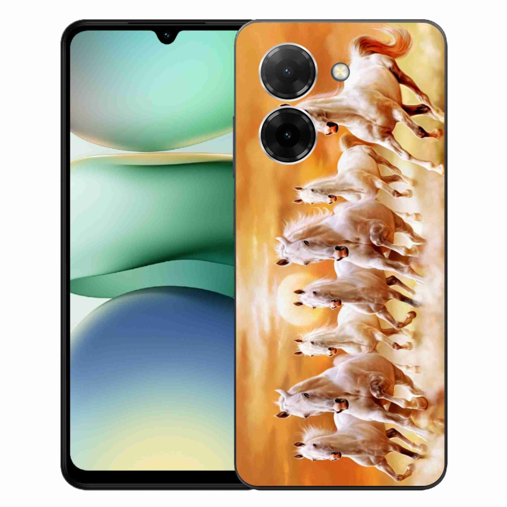 Gelový kryt mmCase na Xiaomi Redmi A5 (171.7x77.8x8.3mm) - koně 2