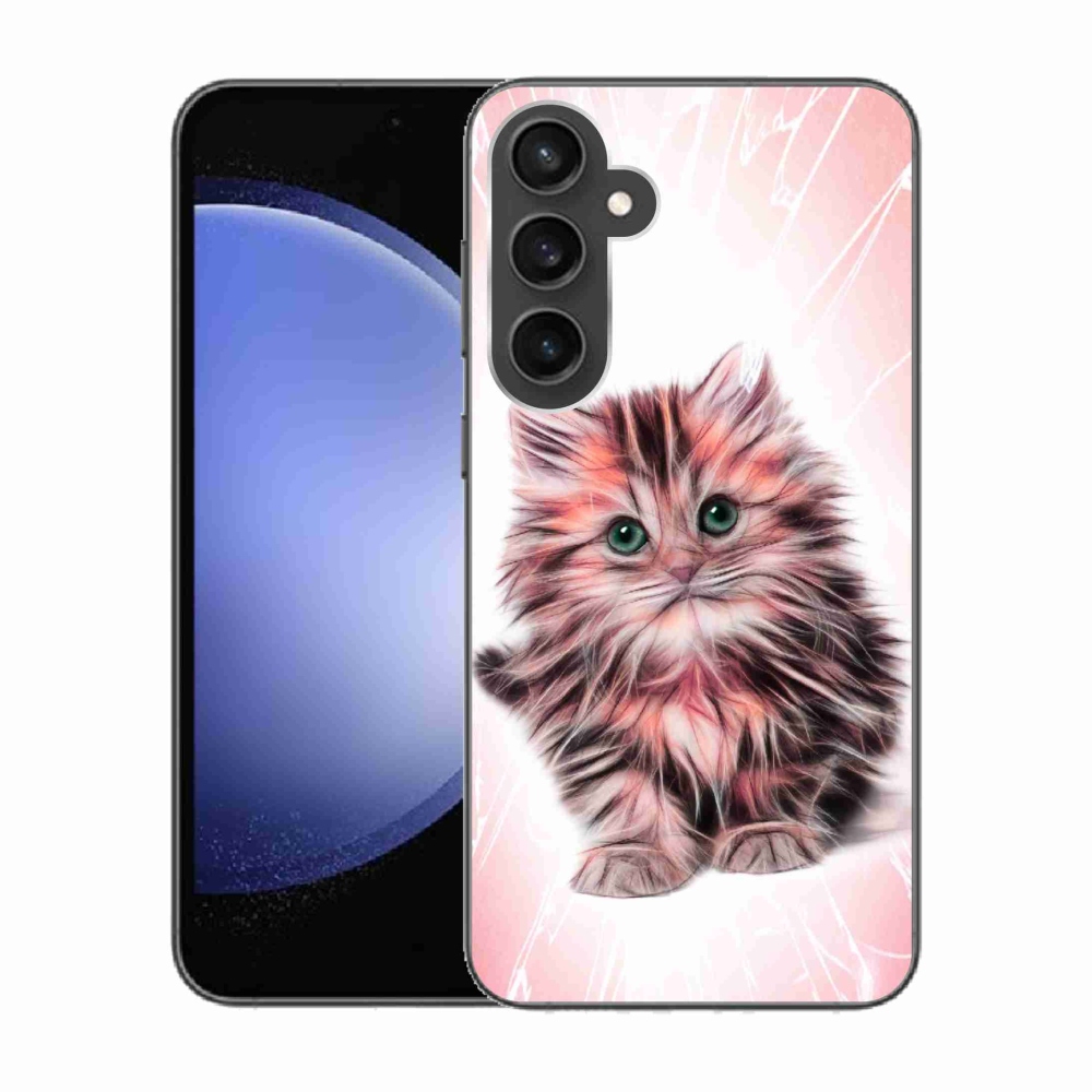Gelový kryt mmCase na Samsung Galaxy S23 FE - roztomilé kotě