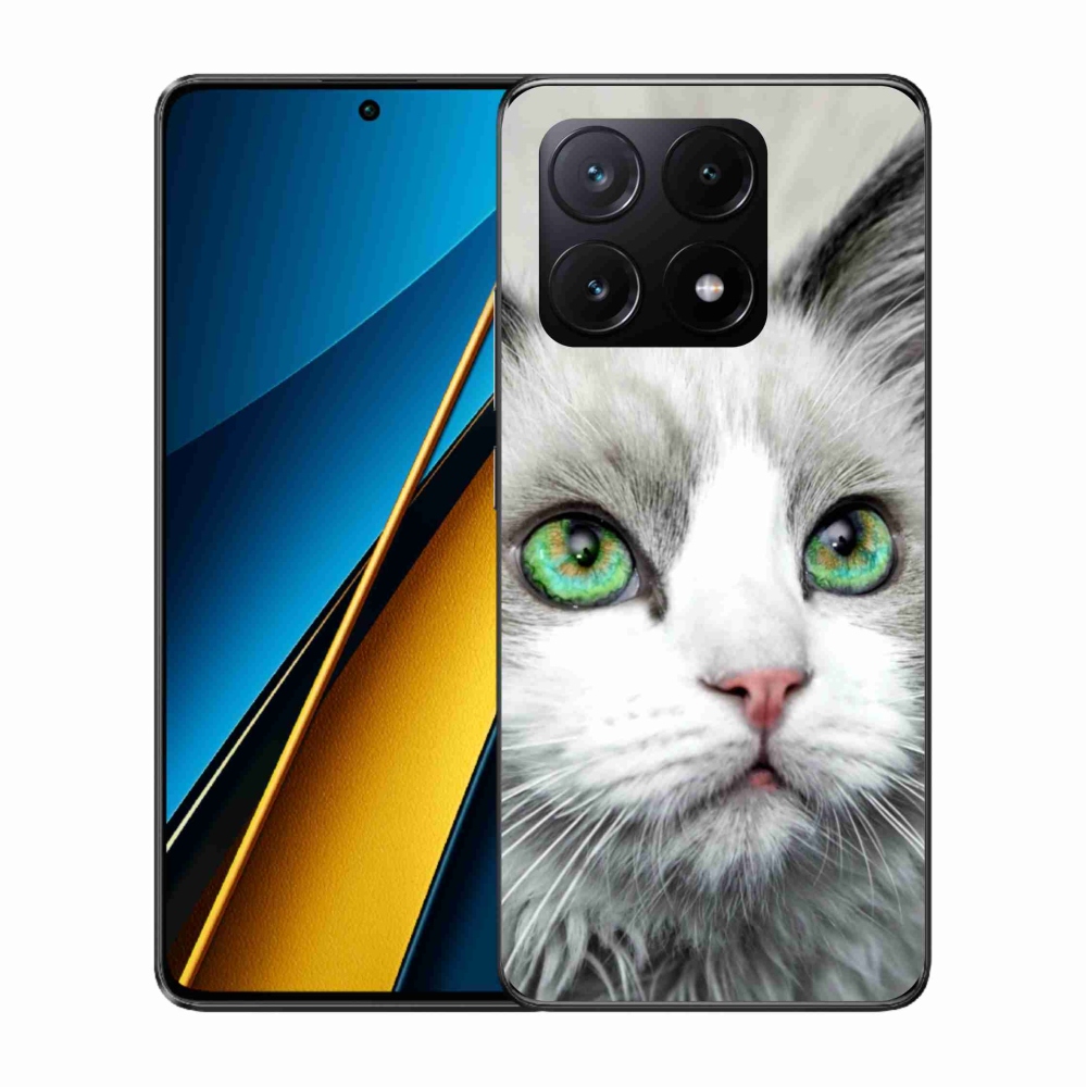 Gelový kryt mmCase na Xiaomi Poco X6 Pro 5G - kočičí pohled
