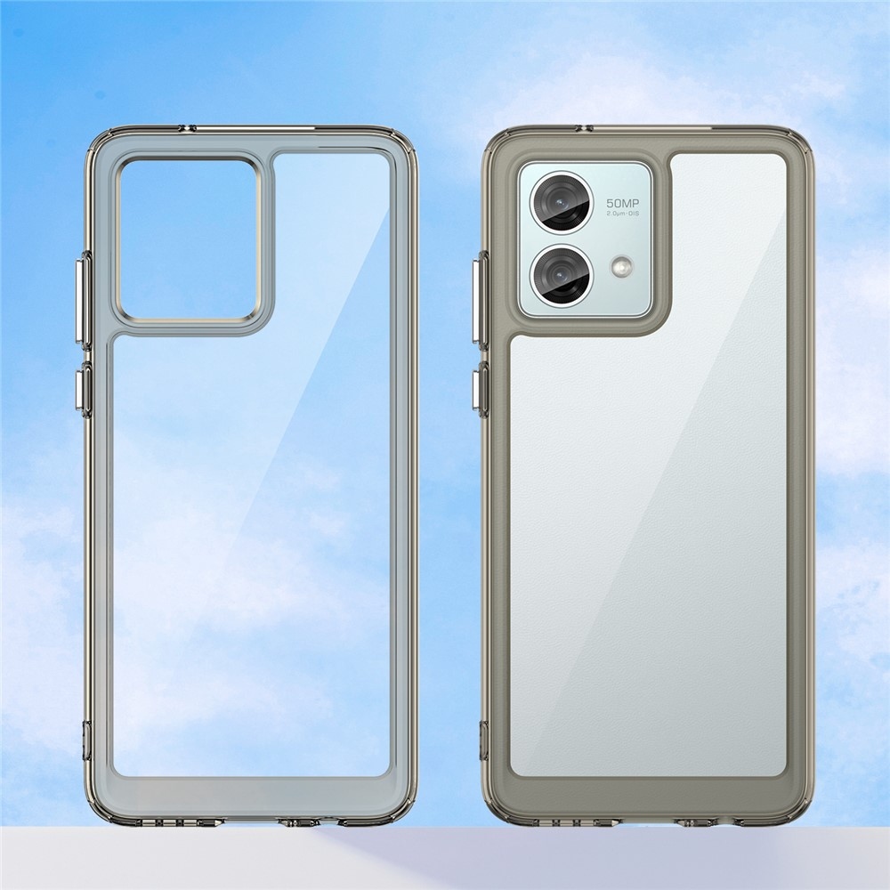 Gelový obal s pevnými zády na Motorola Moto G84 5G - šedý