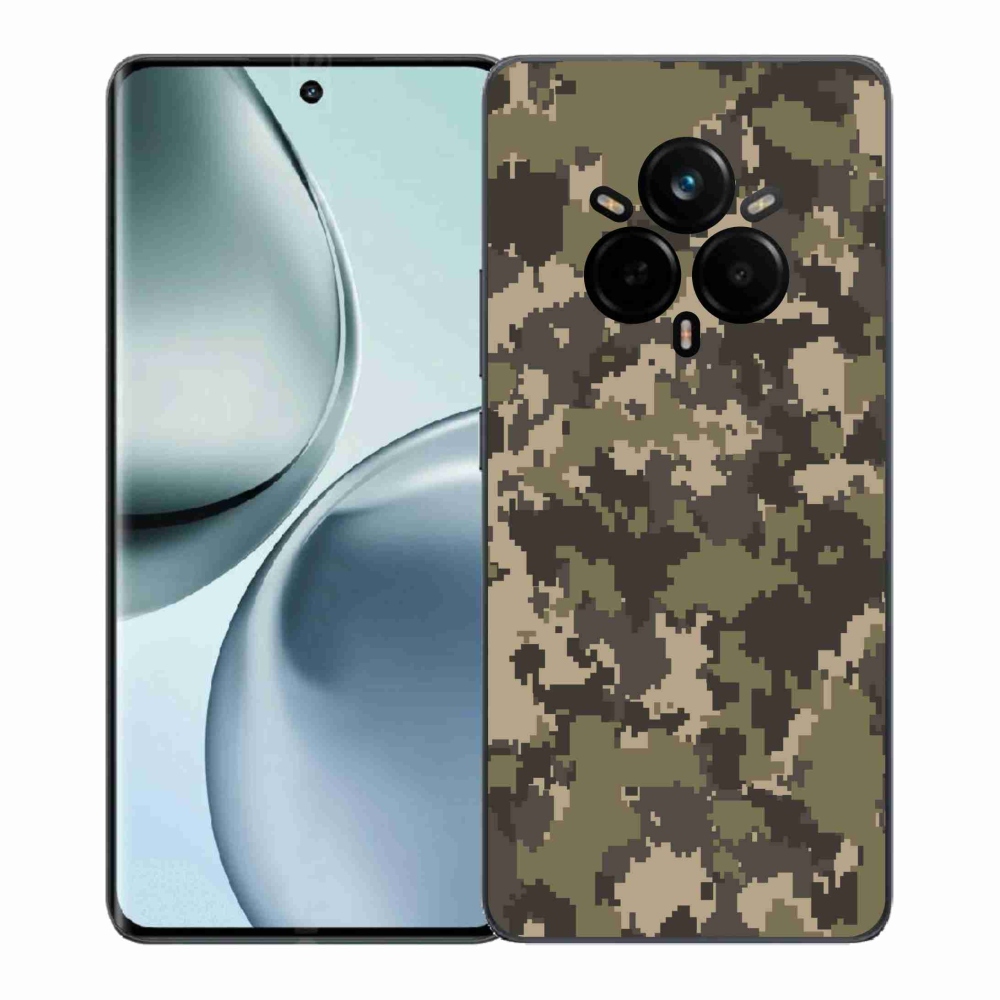 Gelový kryt mmCase na Realme 14 Pro+ 5G - maskáčový vzor 12