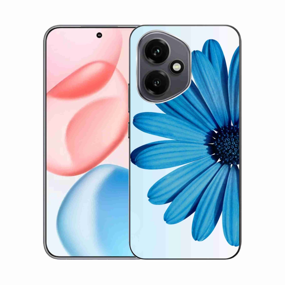 Gelový kryt mmCase na Honor 400 - modrá kopretina