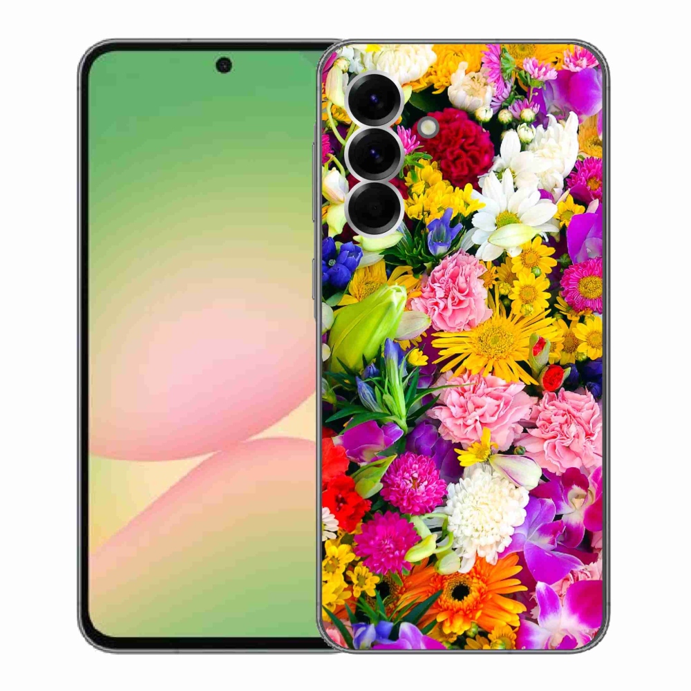 Gelový kryt mmCase na Samsung Galaxy A56 5G - květiny 12