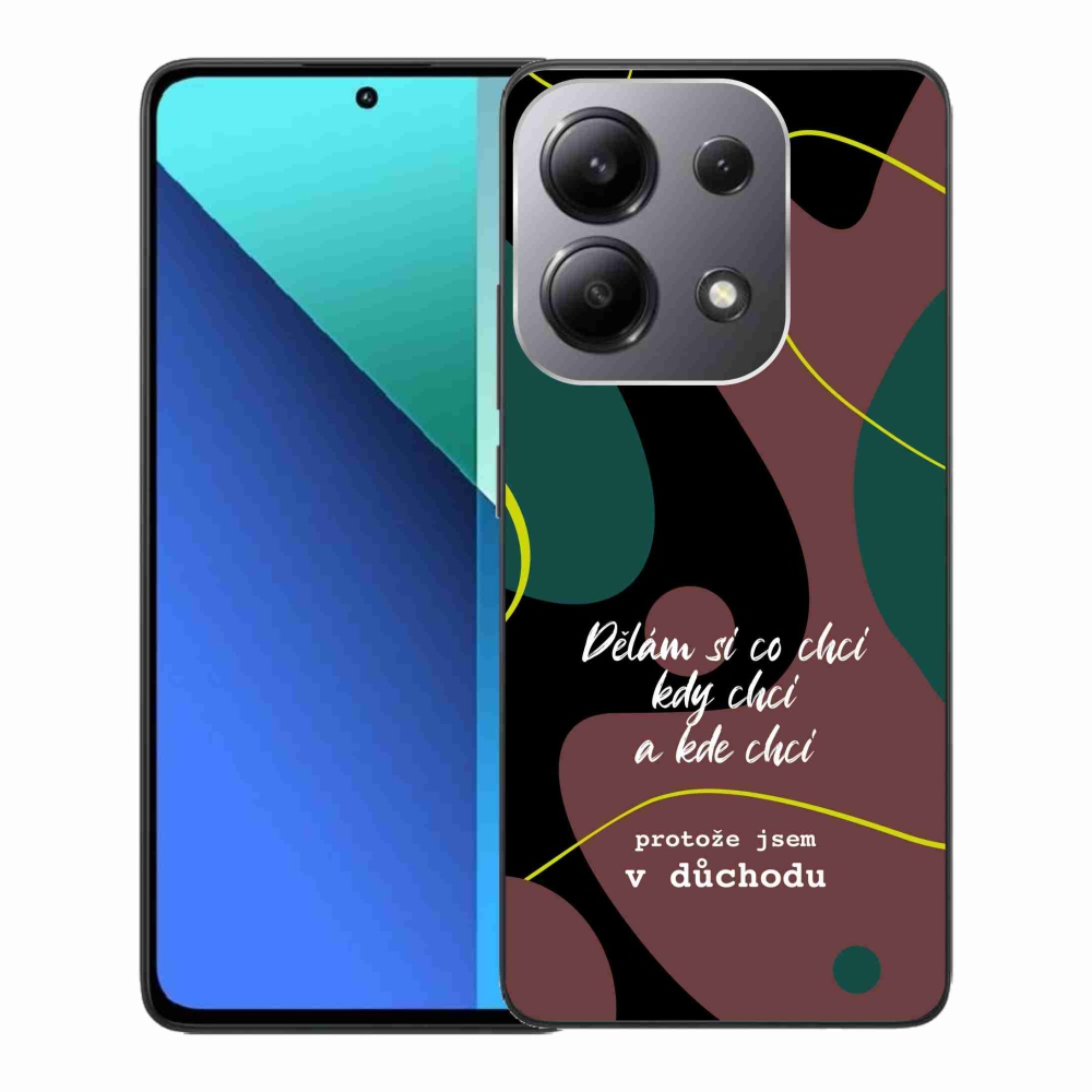 Gelový kryt mmCase na Xiaomi Redmi Note 13 - vtipný text 10 černé pozadí