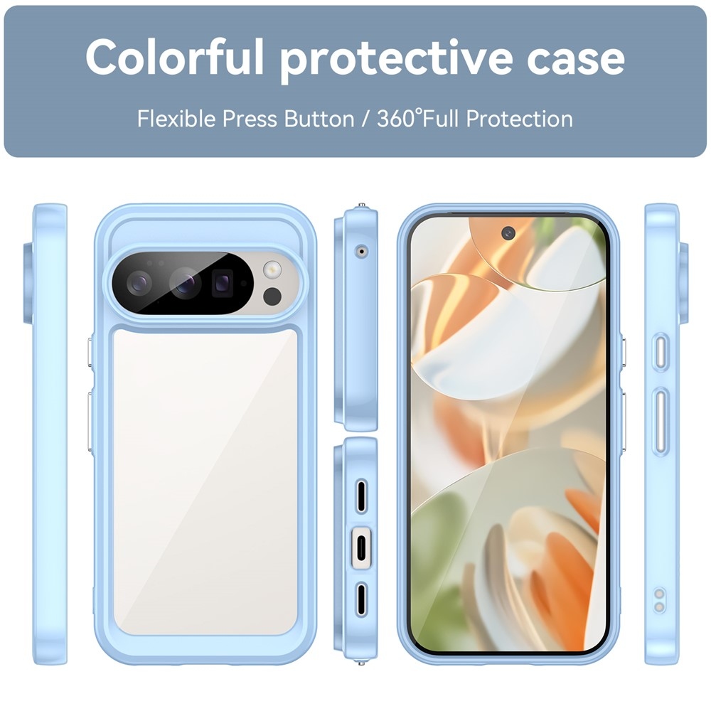 Gelový obal s pevnými zády na Google Pixel 10 Pro/Pixel 10 - modrý