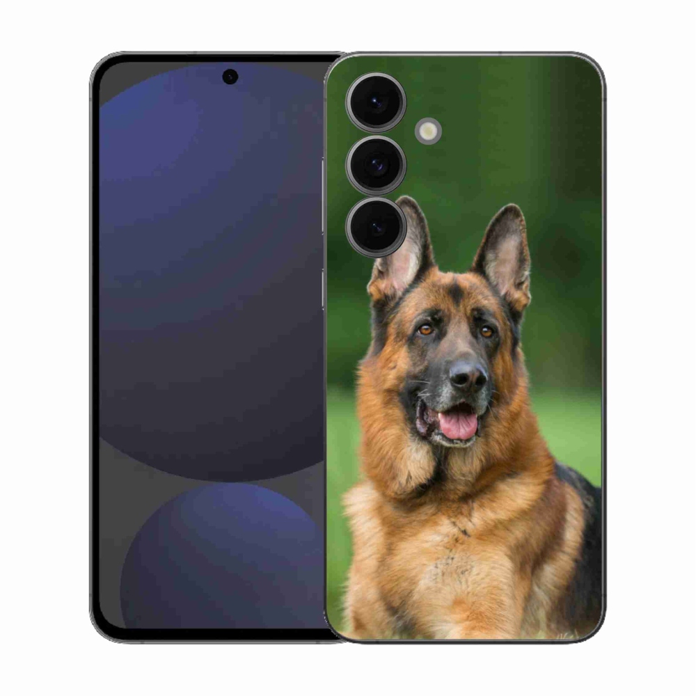 Gelový kryt mmCase na Samsung Galaxy S25 FE - německý ovčák