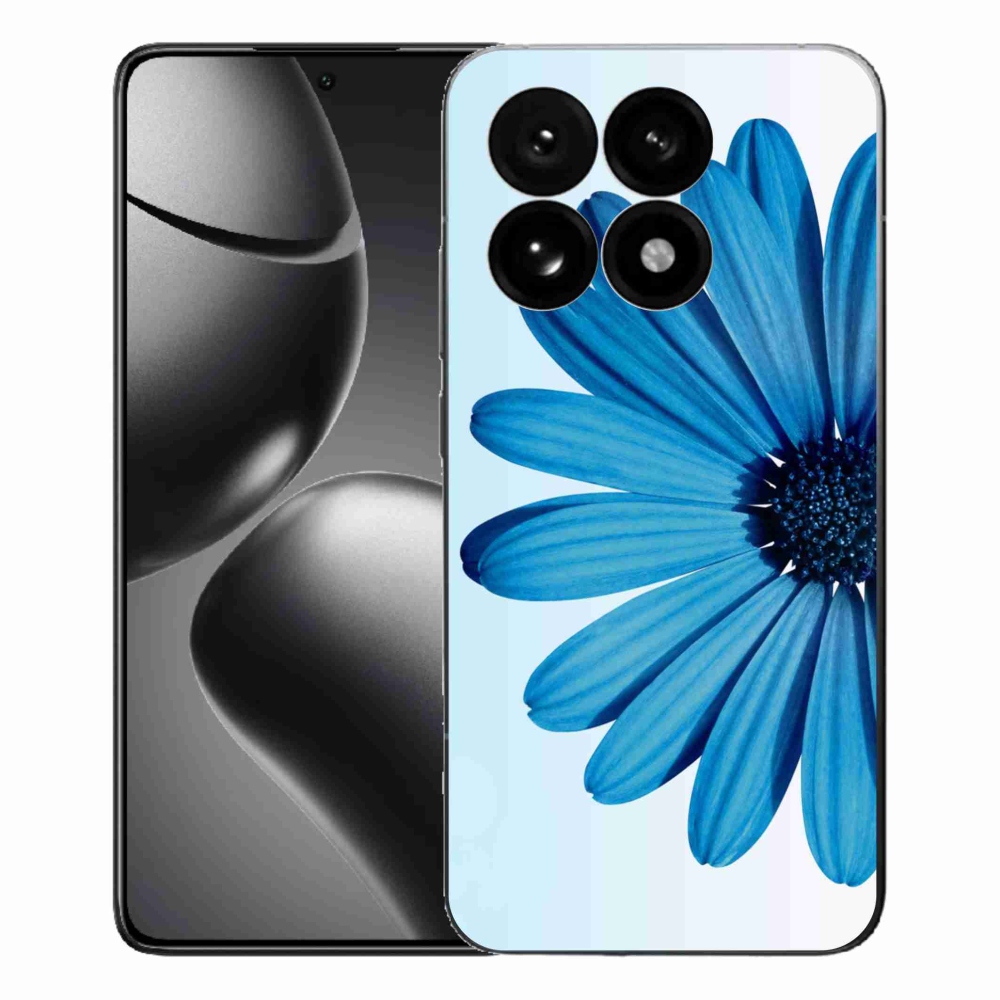 Gelový kryt mmCase na Xiaomi 15T - modrá kopretina