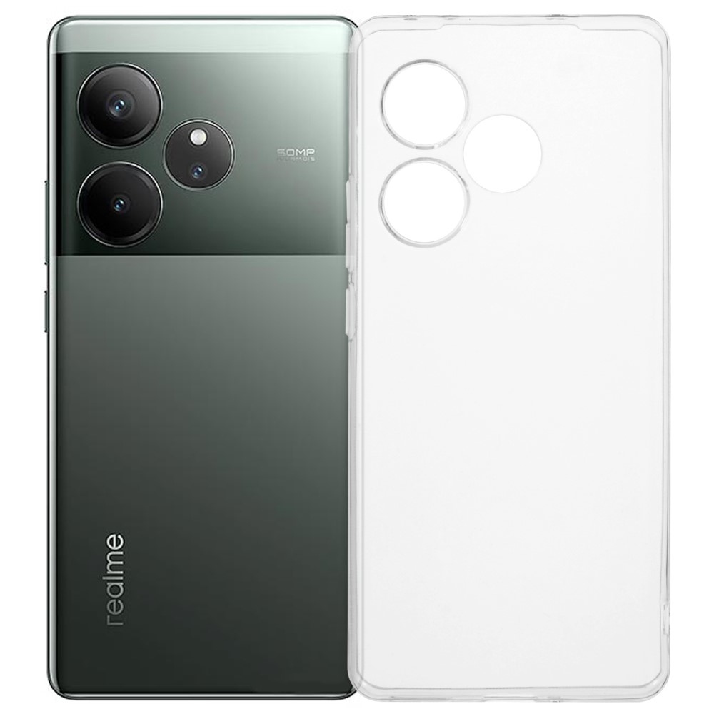 Průhledný gelový obal na Realme GT 6 5G/GT 6T 5G - průhledný