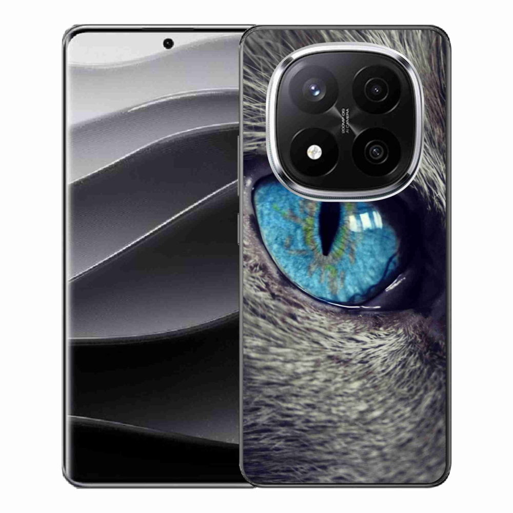 Gelový kryt mmCase na Xiaomi Redmi Note 14 Pro+ 5G - modré kočičí oko