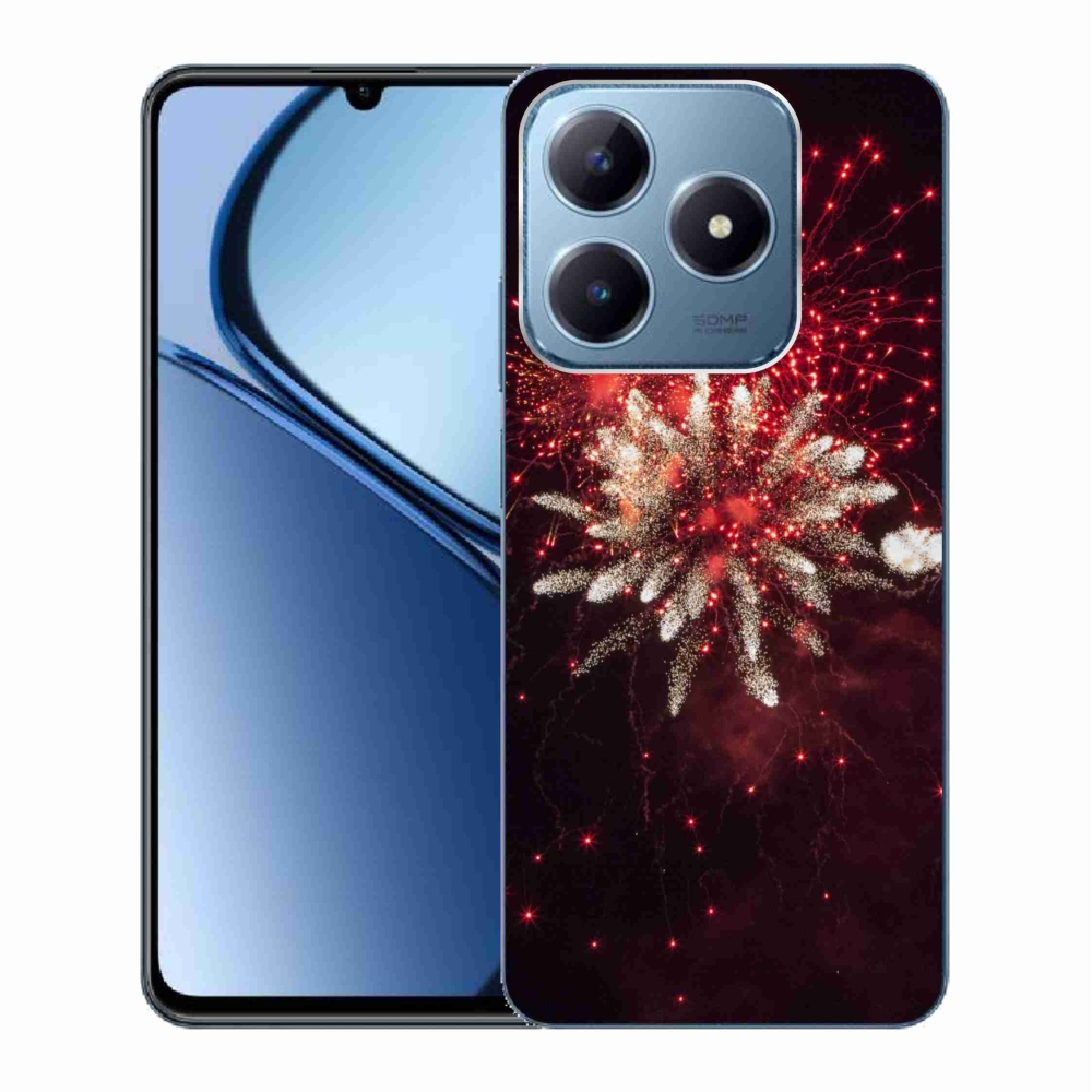 Gelový kryt mmCase na Realme C63 - ohňostroj