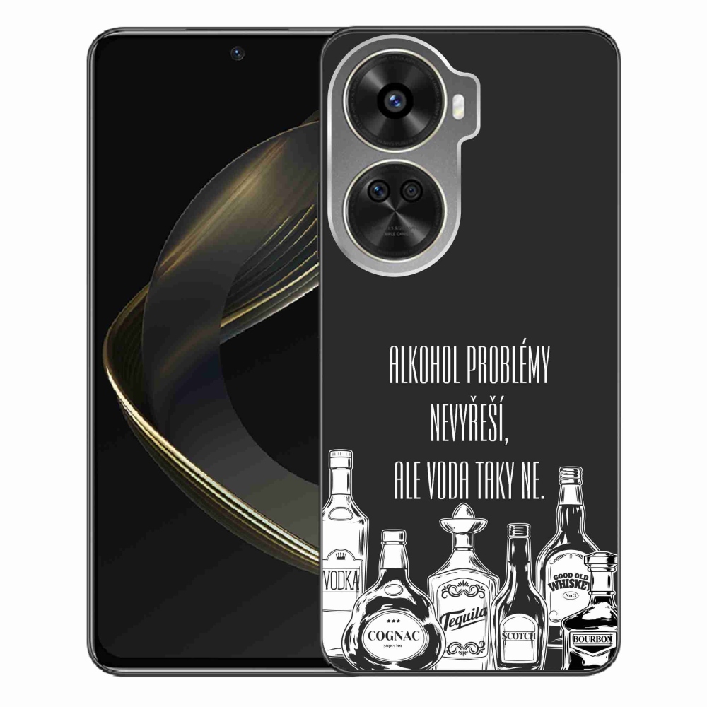Gelový kryt mmCase na Huawei Nova 12 SE - vtipný text černé pozadí
