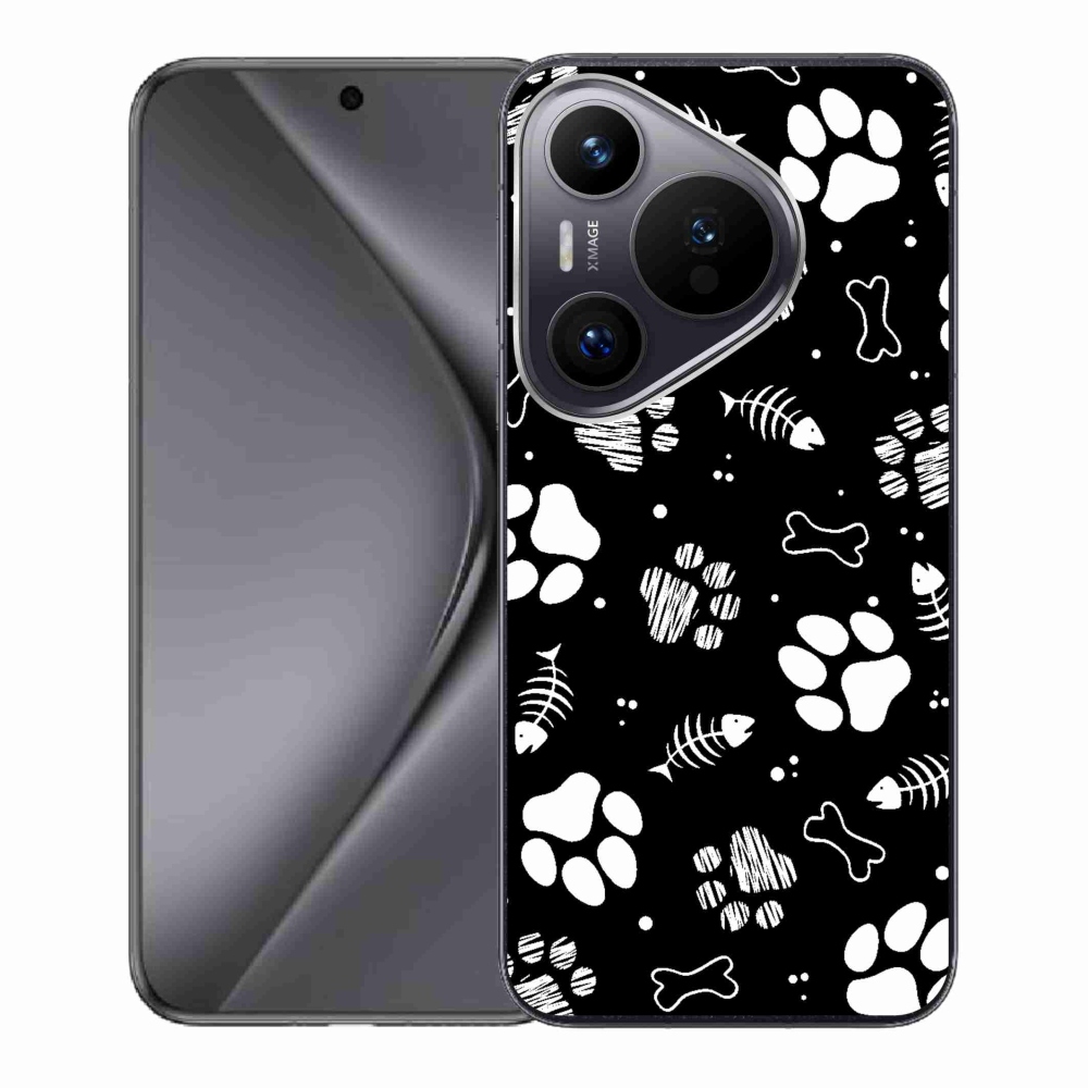 Gelový kryt mmCase na Huawei Pura 70 - psí tlapky