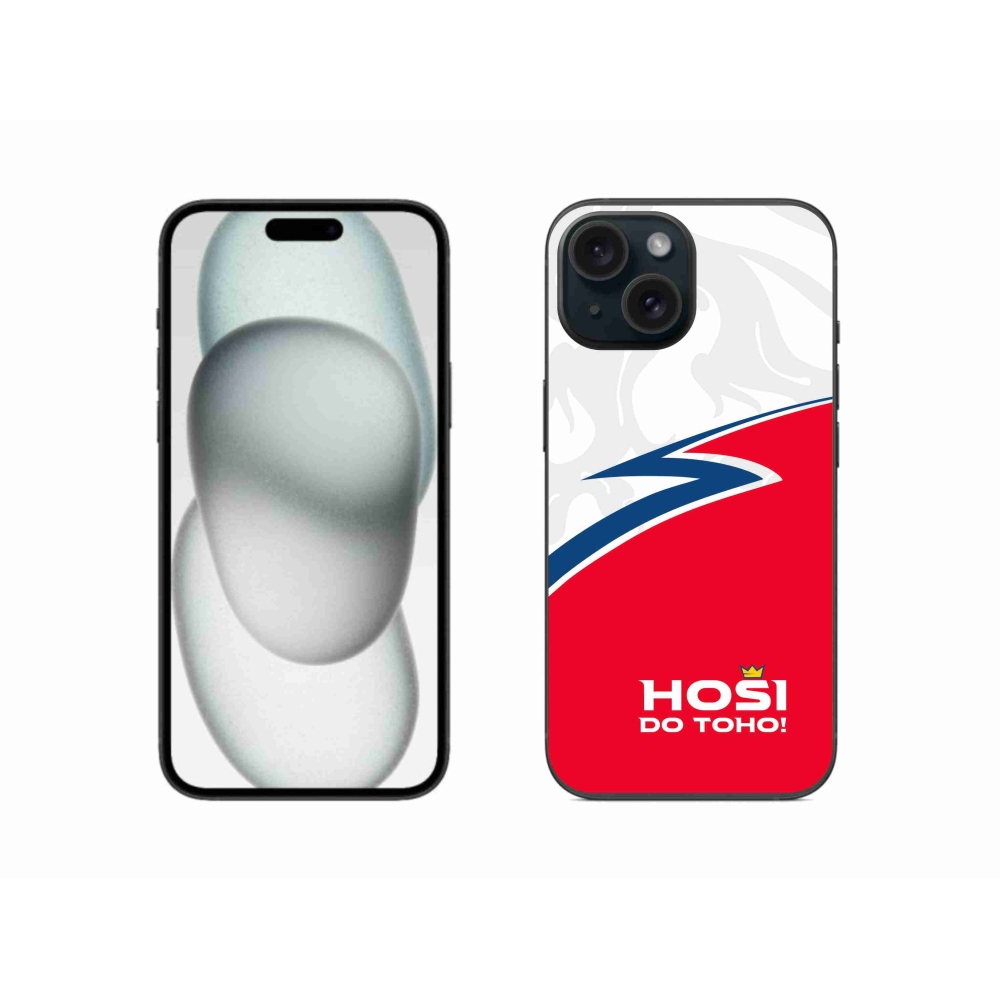 Gelový kryt mmCase na iPhone 15 - hoši do toho 1