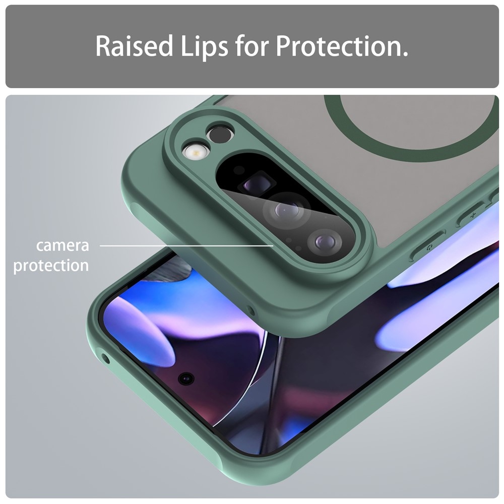 Case matný gelový obal s MagSafe na Google Pixel 10 Pro XL - zelený