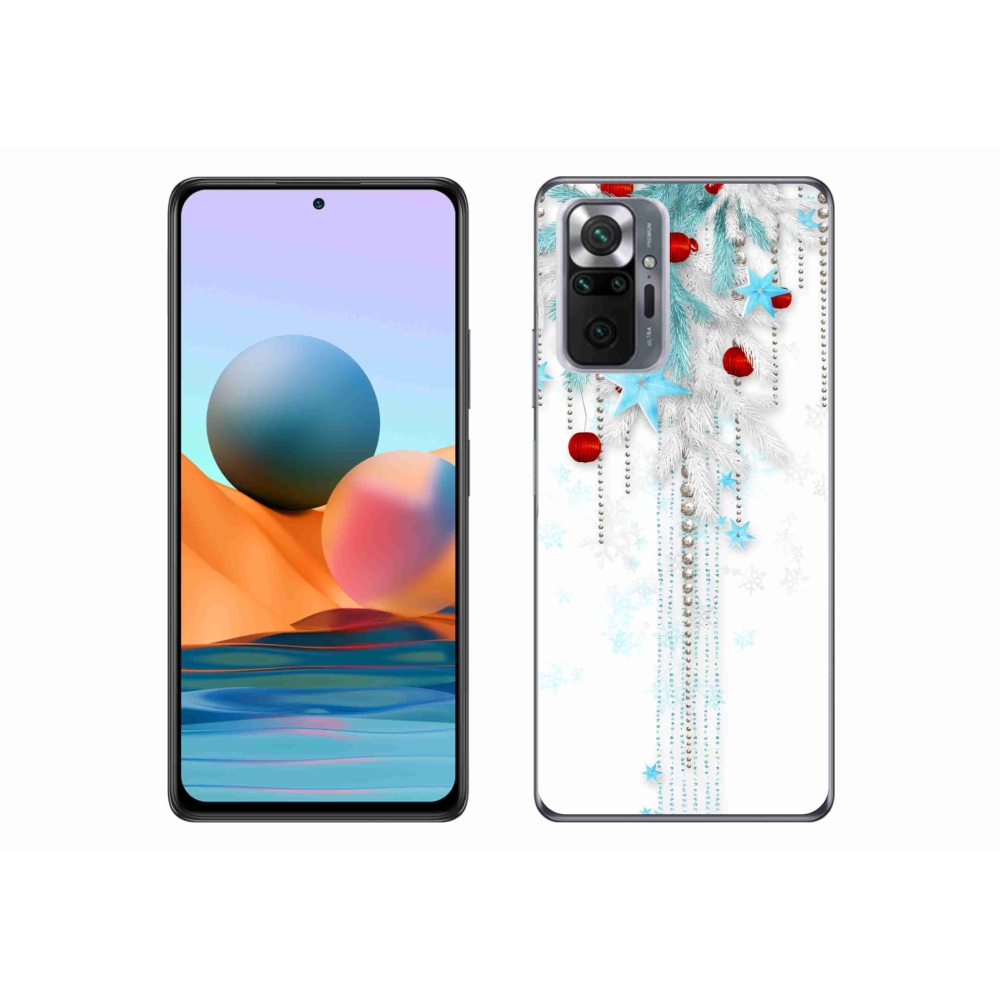Gelový kryt mmCase na Xiaomi Redmi Note 10 Pro - vánoční ozdoby