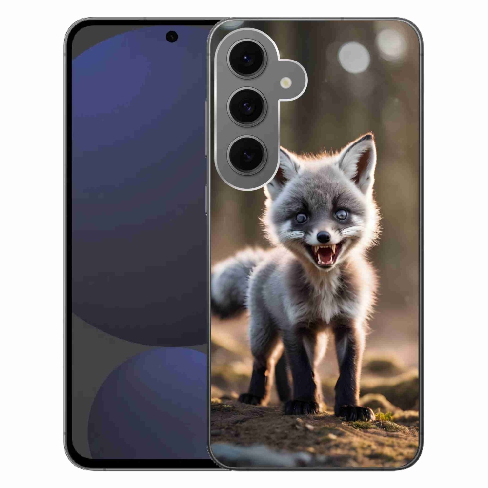 Gelový kryt mmCase na Samsung Galaxy S24 FE - rozzuřená liška