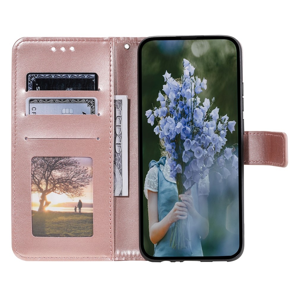 Mandala knížkové pouzdro na Samsung Galaxy A26 5G - růžovozlaté