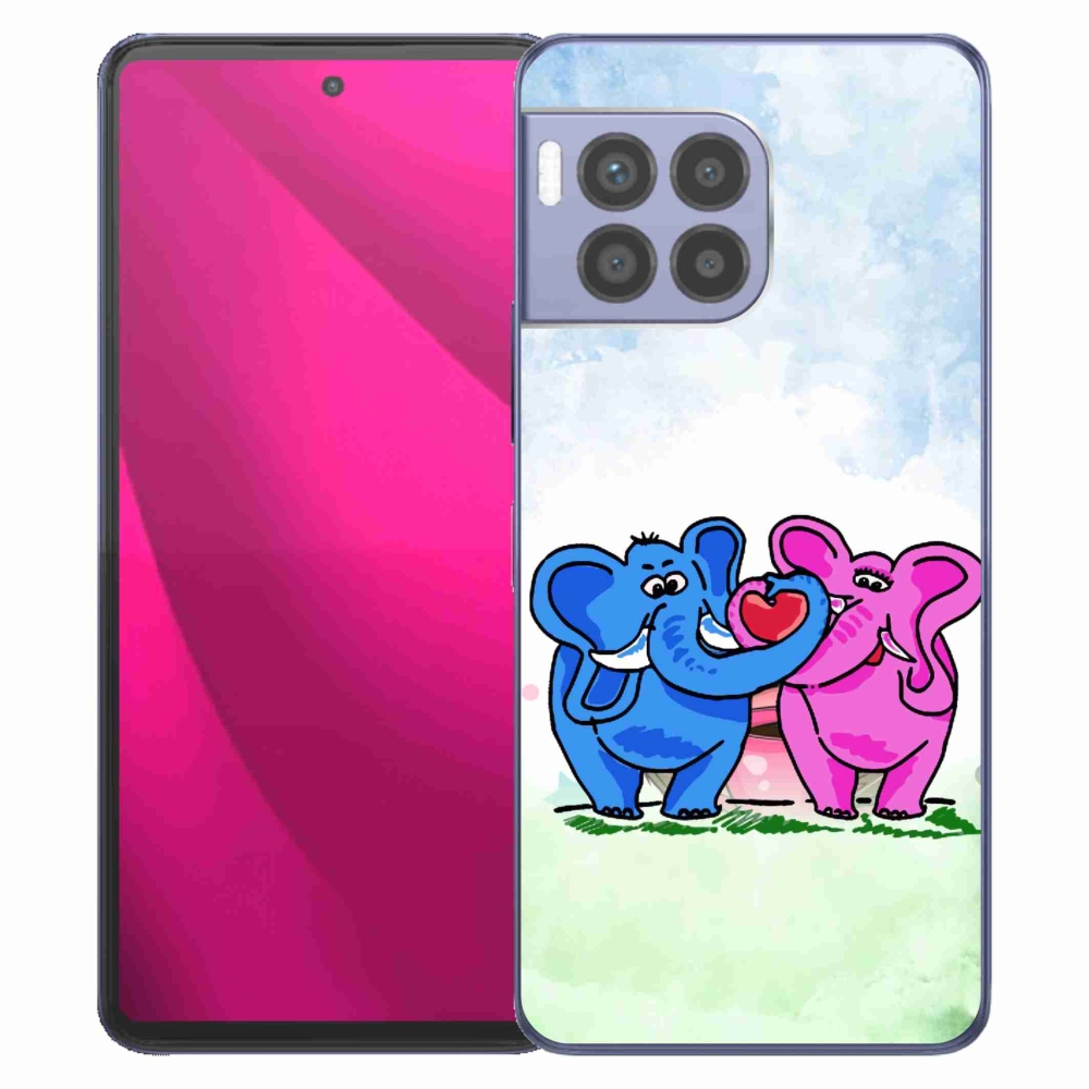 Gelový kryt mmCase na T-Mobile T Phone 2 Pro - zamilovaní sloni