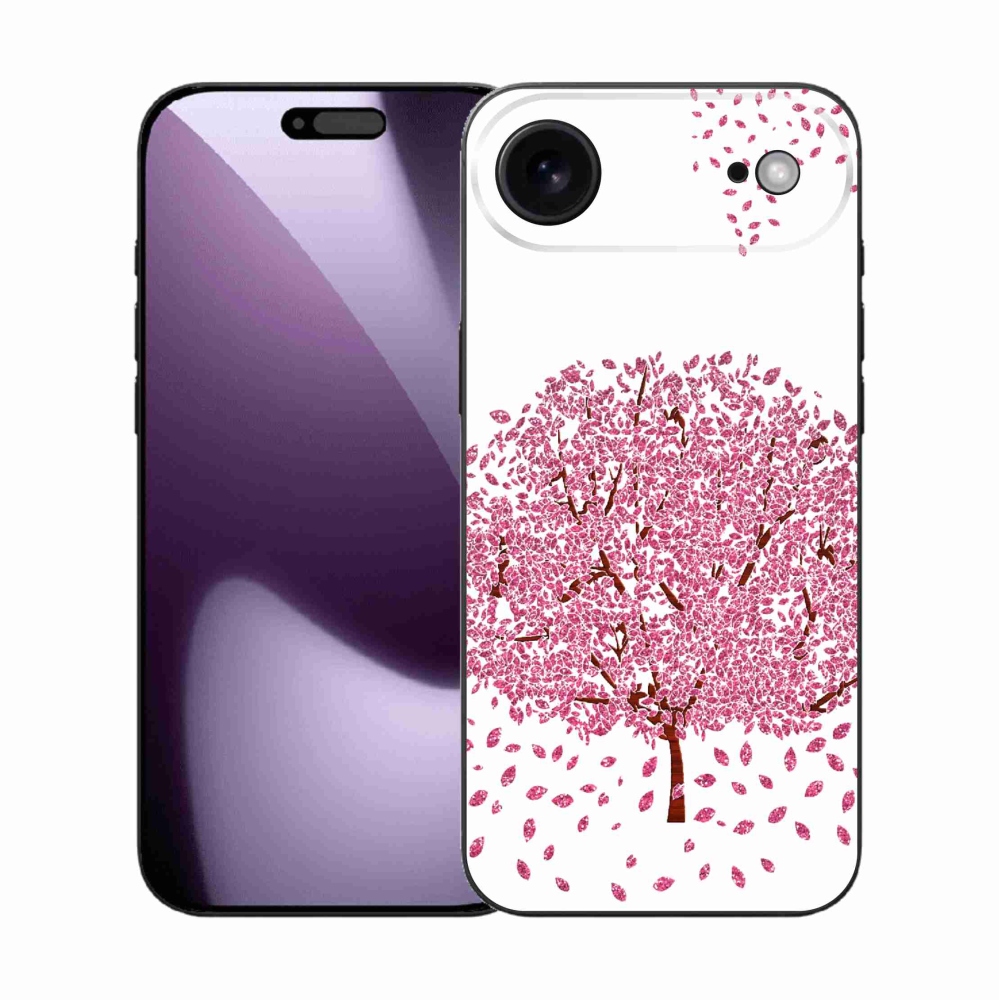 Gelový kryt mmCase na iPhone 17 Air - kreslený strom s listy
