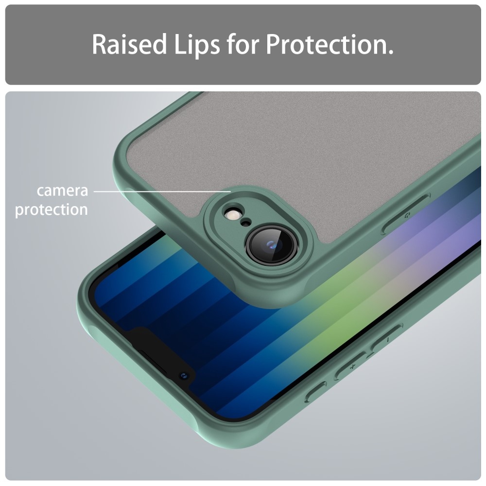 Proof gelový obal s pevnými zády na iPhone 16e - zelený