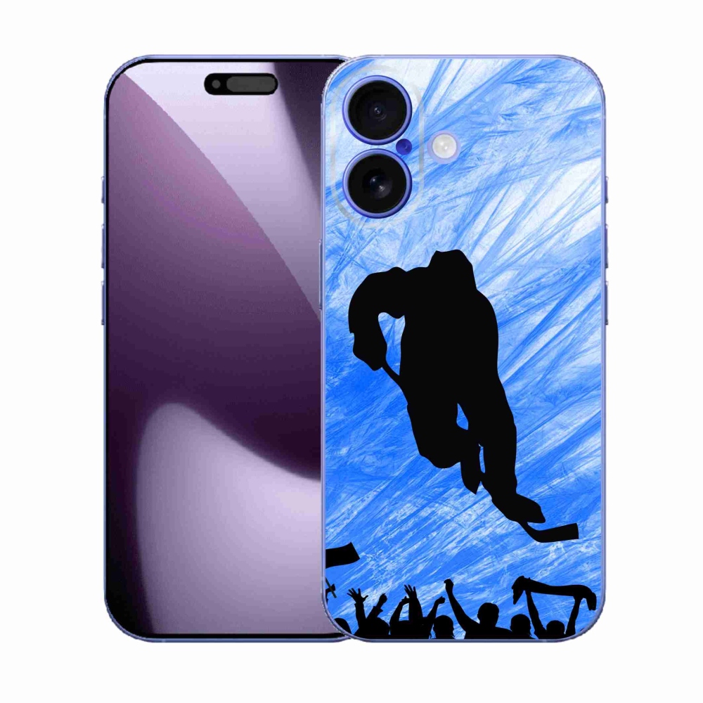 Gelový kryt mmCase na iPhone 17 - hokejový hráč