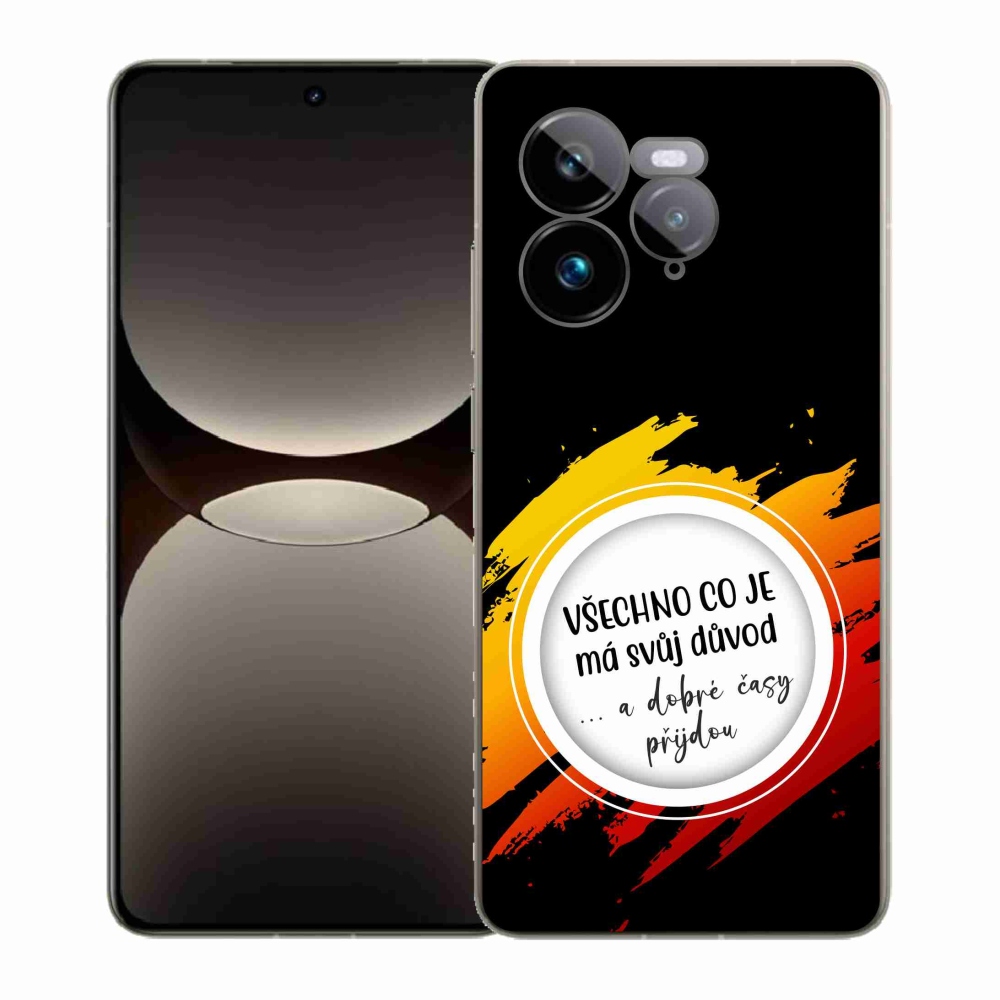 Gelový kryt mmCase na Realme GT 7 Pro 5G - citát 3 černé pozadí