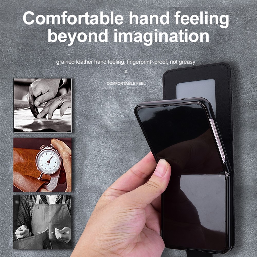 Gridy knížkové pouzdro na Samsung Galaxy Z Flip7 5G - černé