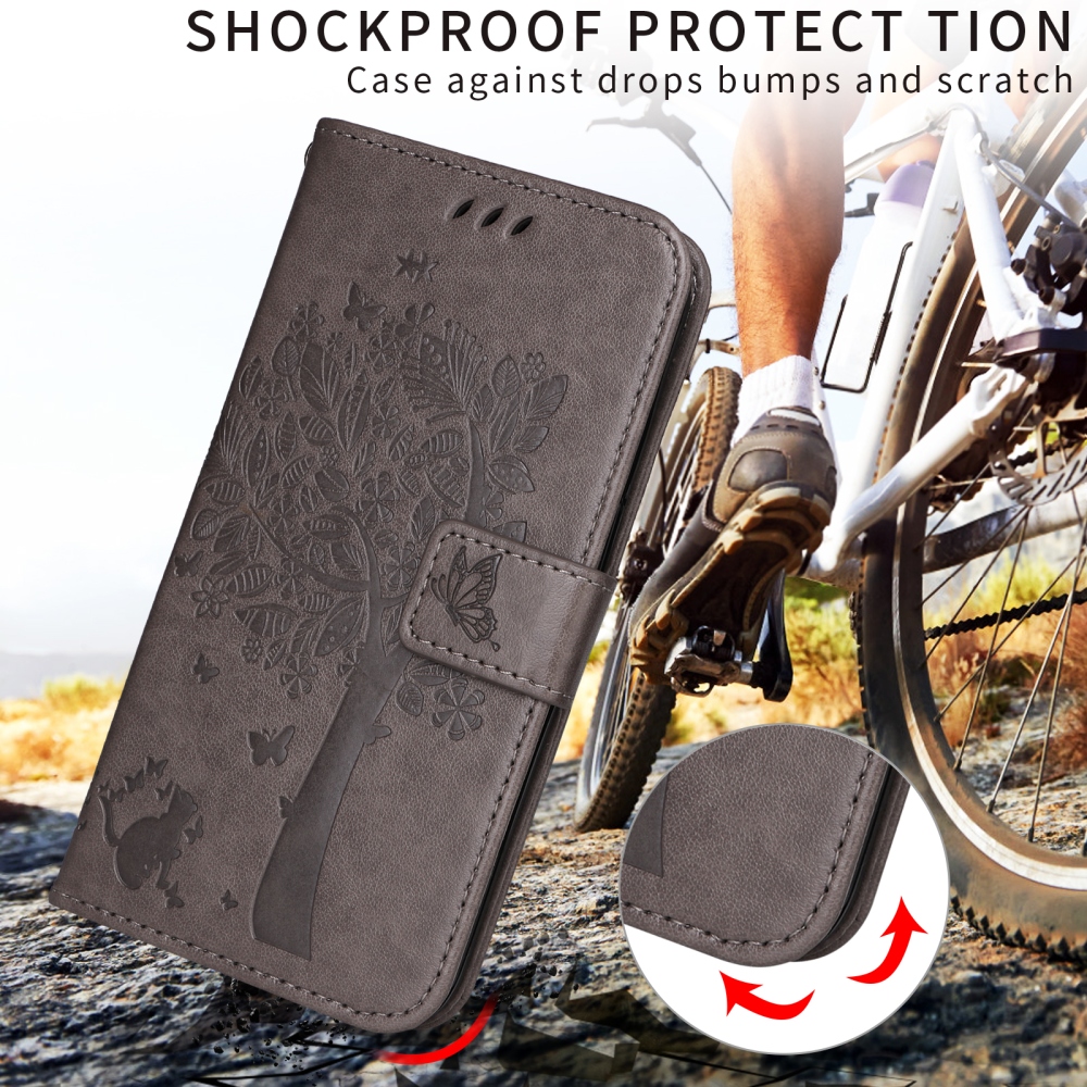 Trees knížkové pouzdro na Xiaomi Poco F7 5G - šedé