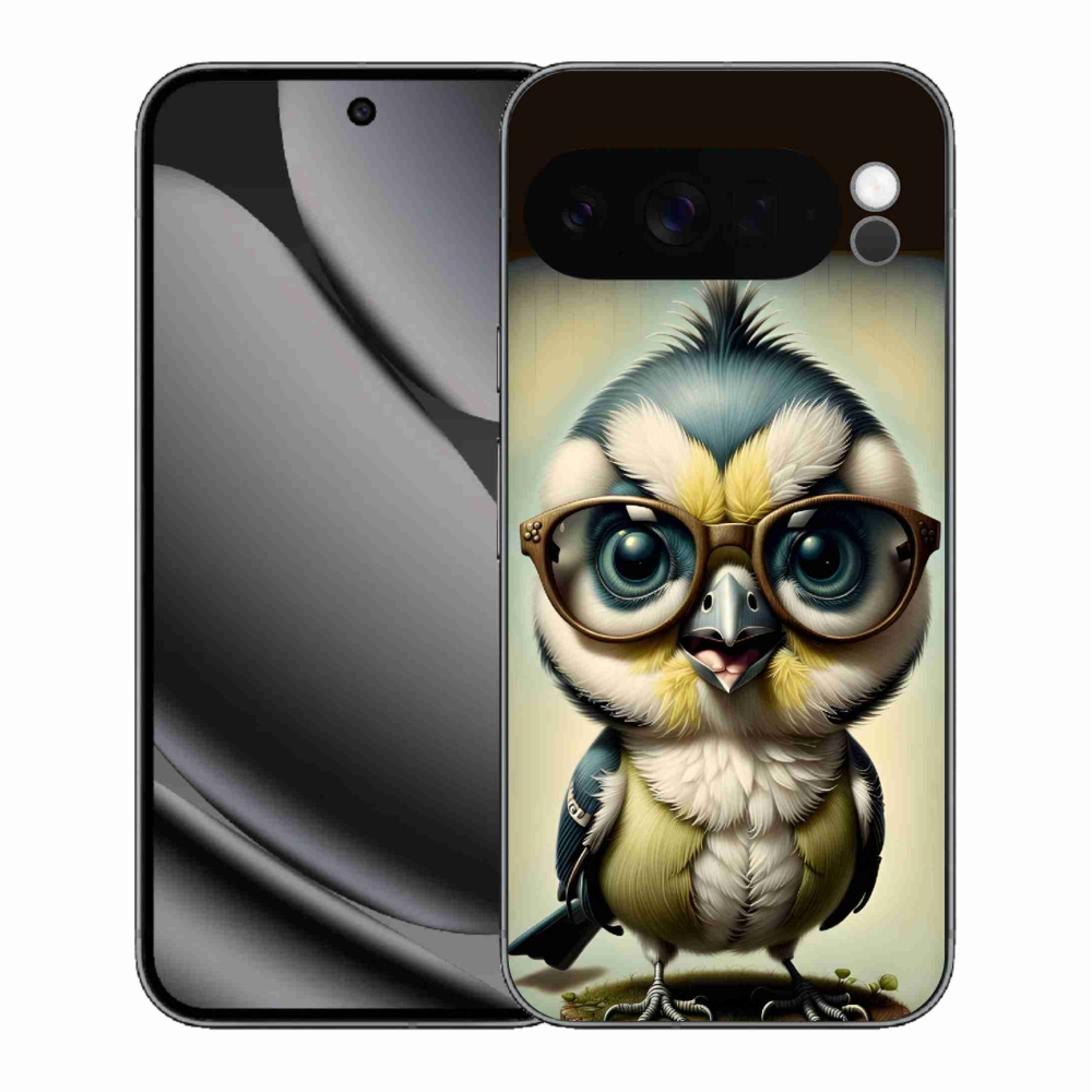 Gelový kryt mmCase na Google Pixel 10 Pro XL - mládě s brýlemi
