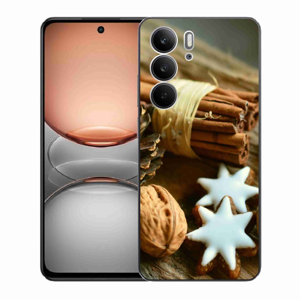Gelový kryt mmCase na Realme C75 - skořice a perníčky