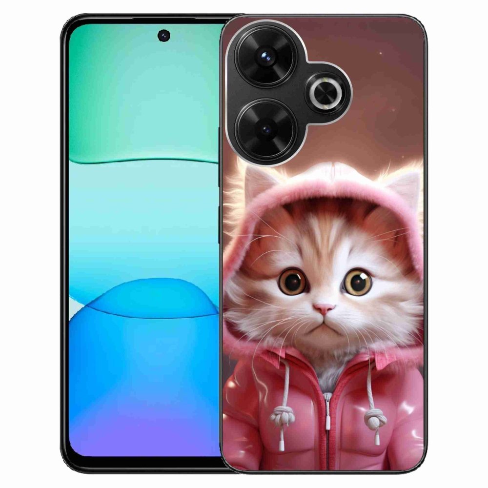 Gelový kryt mmCase na Xiaomi Redmi 13 4G/Poco M6 4G - roztomilé kotě 3