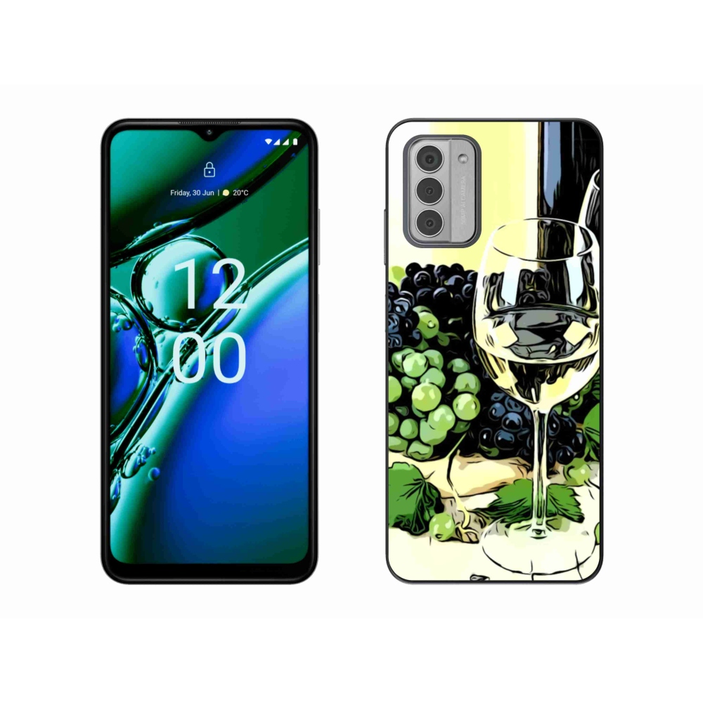 Gelový kryt mmCase na Nokia G42 - sklenka vína