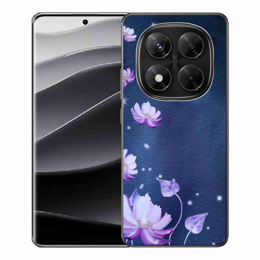 Gelový kryt mmCase na Xiaomi Redmi Note 14 Pro 5G/Poco X7 5G - padající květy