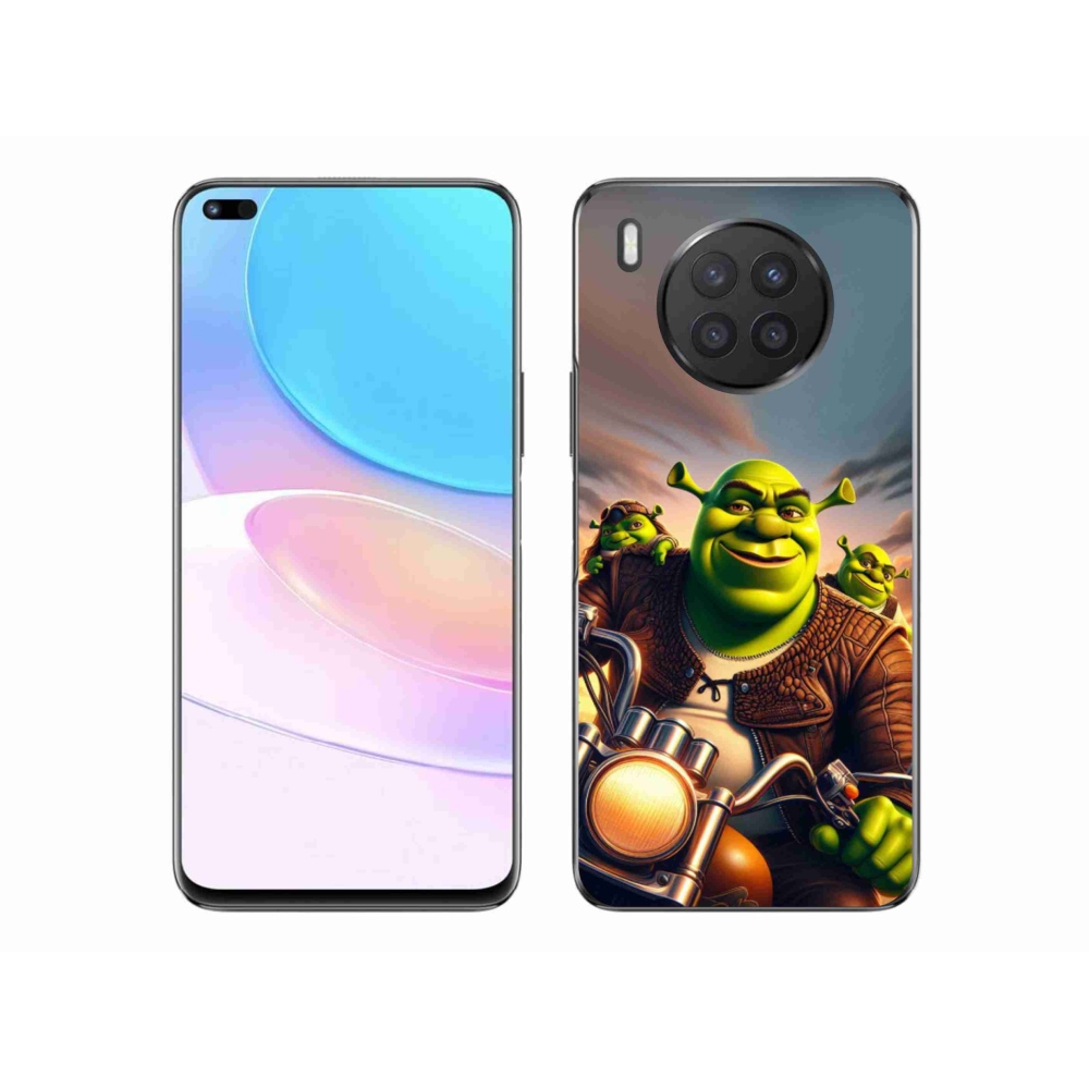 Gelový kryt mmCase na Honor 50 Lite - shrek na motorce