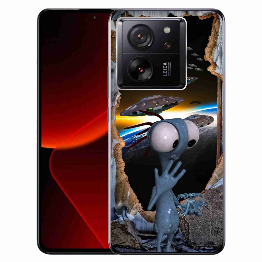 Gelový kryt mmCase na Xiaomi 13T/13T Pro - mimozemšťan