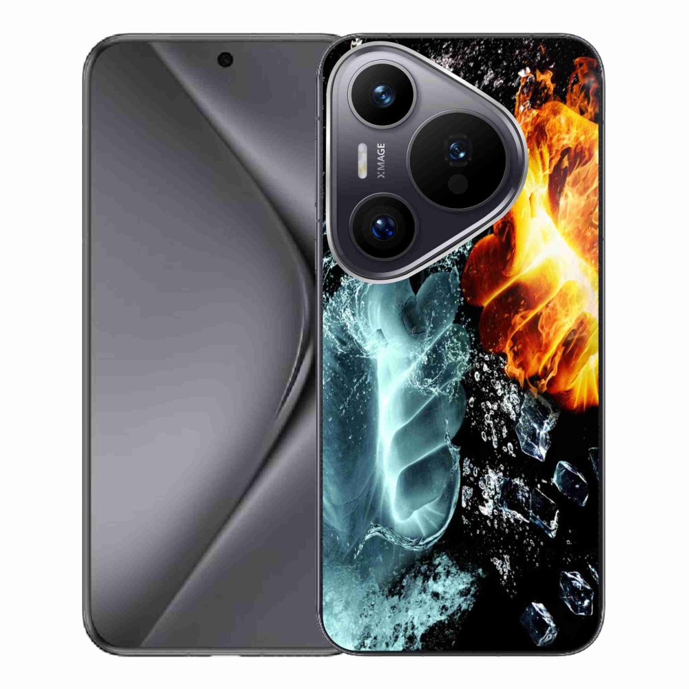 Gelový kryt mmCase na Huawei Pura 70 Pro - voda a oheň