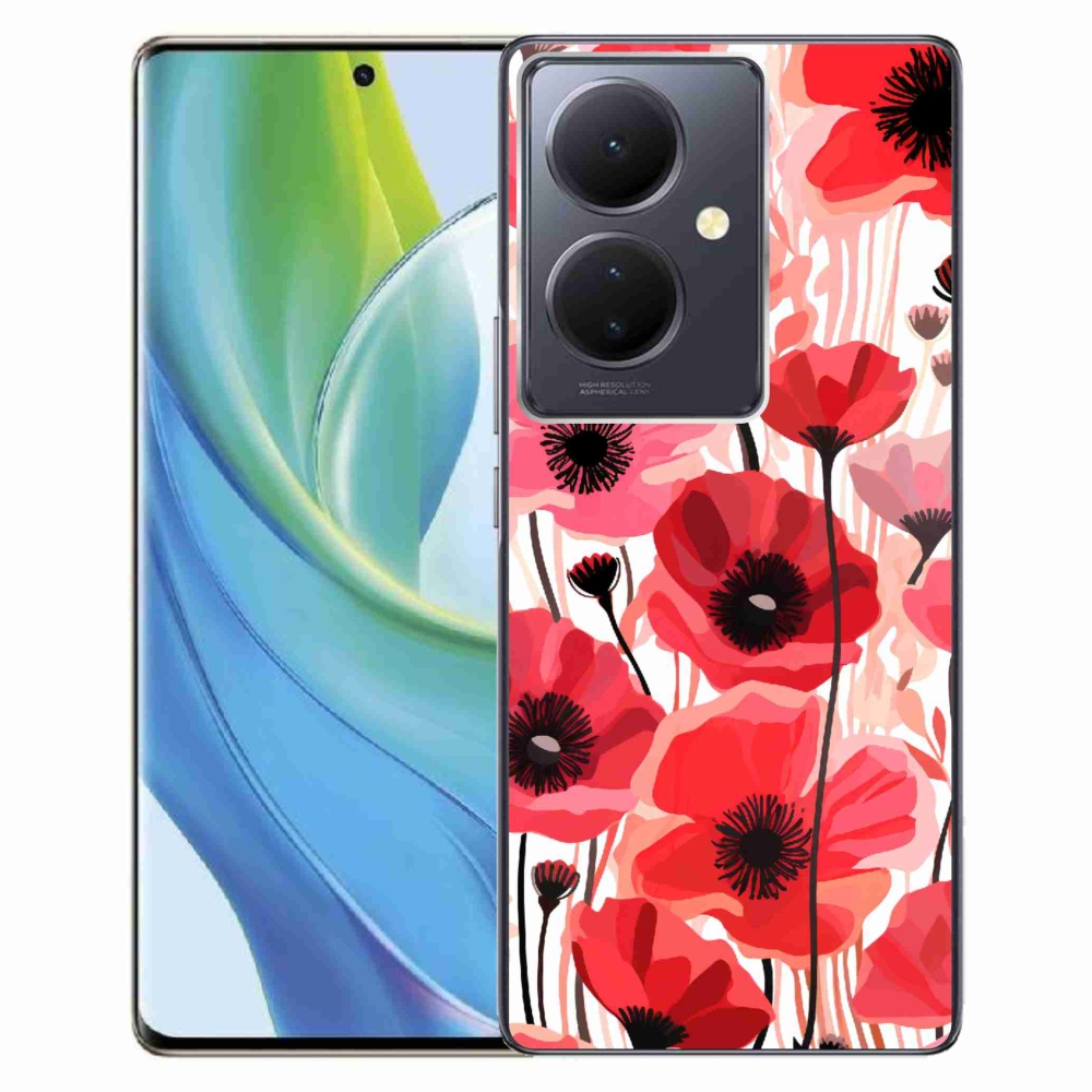 Gelový kryt mmCase na Vivo V29 Lite 5G - vlčí mák 1