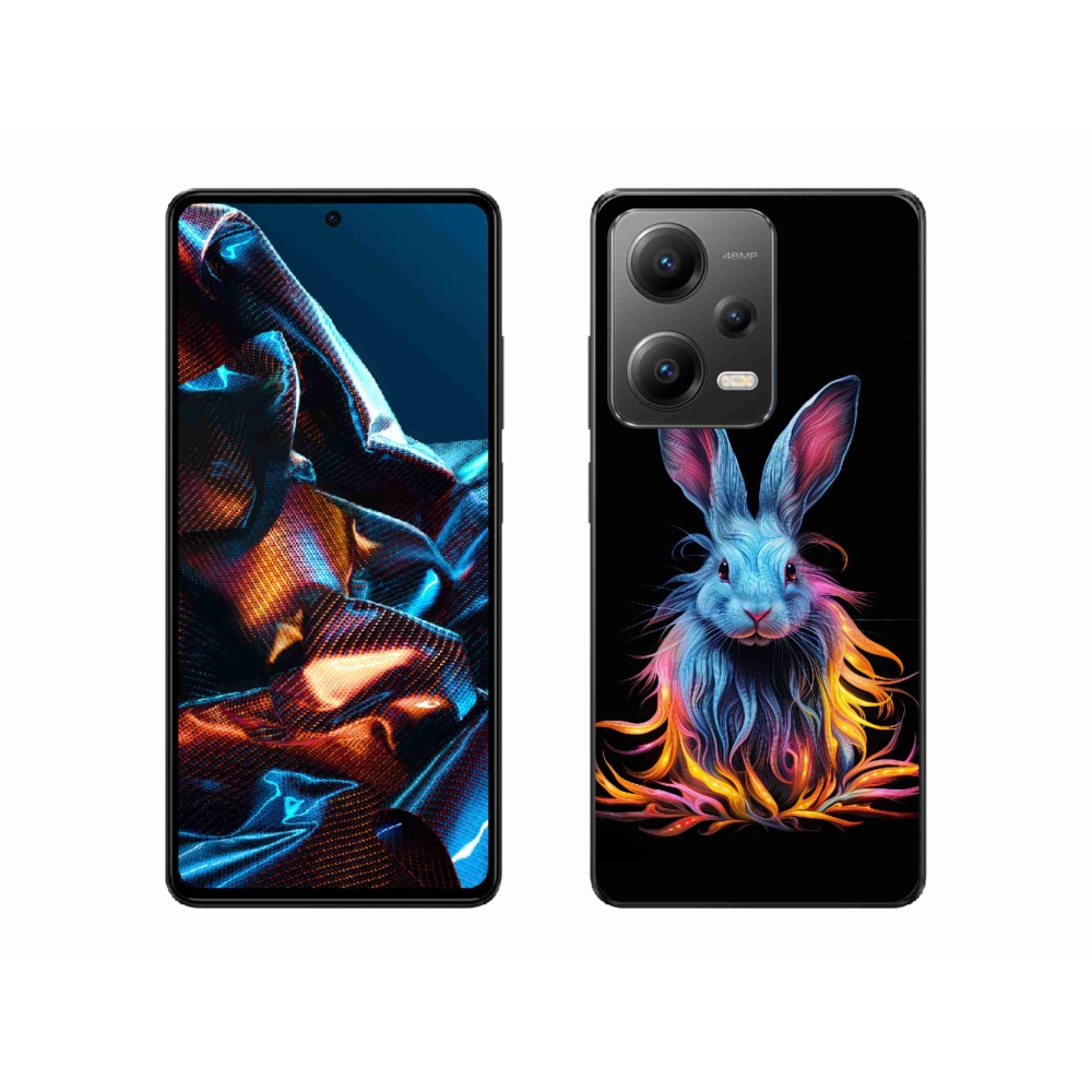 Gelový kryt mmCase na Xiaomi Redmi Note 12 Pro 5G - abstraktní zajíc