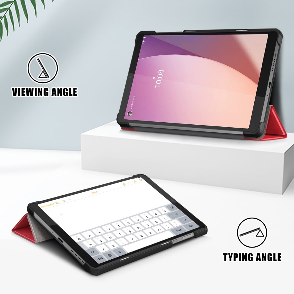 Stand zavírací pouzdro na Lenovo Tab M8 4. Gen (2024) - červené