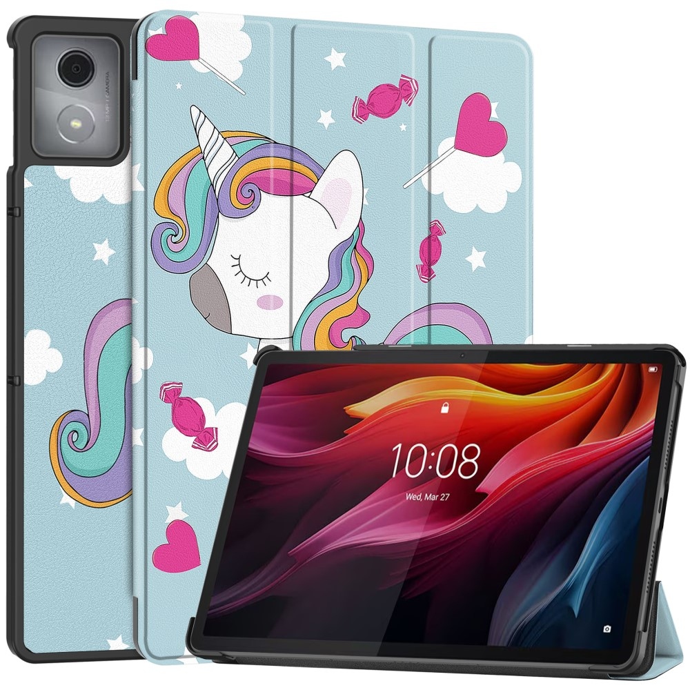 Patte chytré zavírací pouzdro na Lenovo Tab K11 Plus - jednorožec