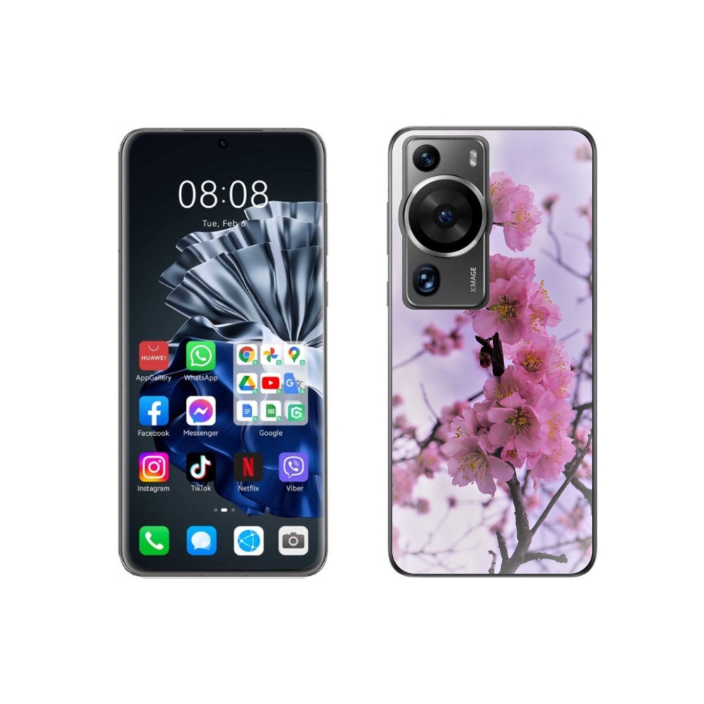Gelový kryt mmCase na Huawei P60 Pro - květiny 7