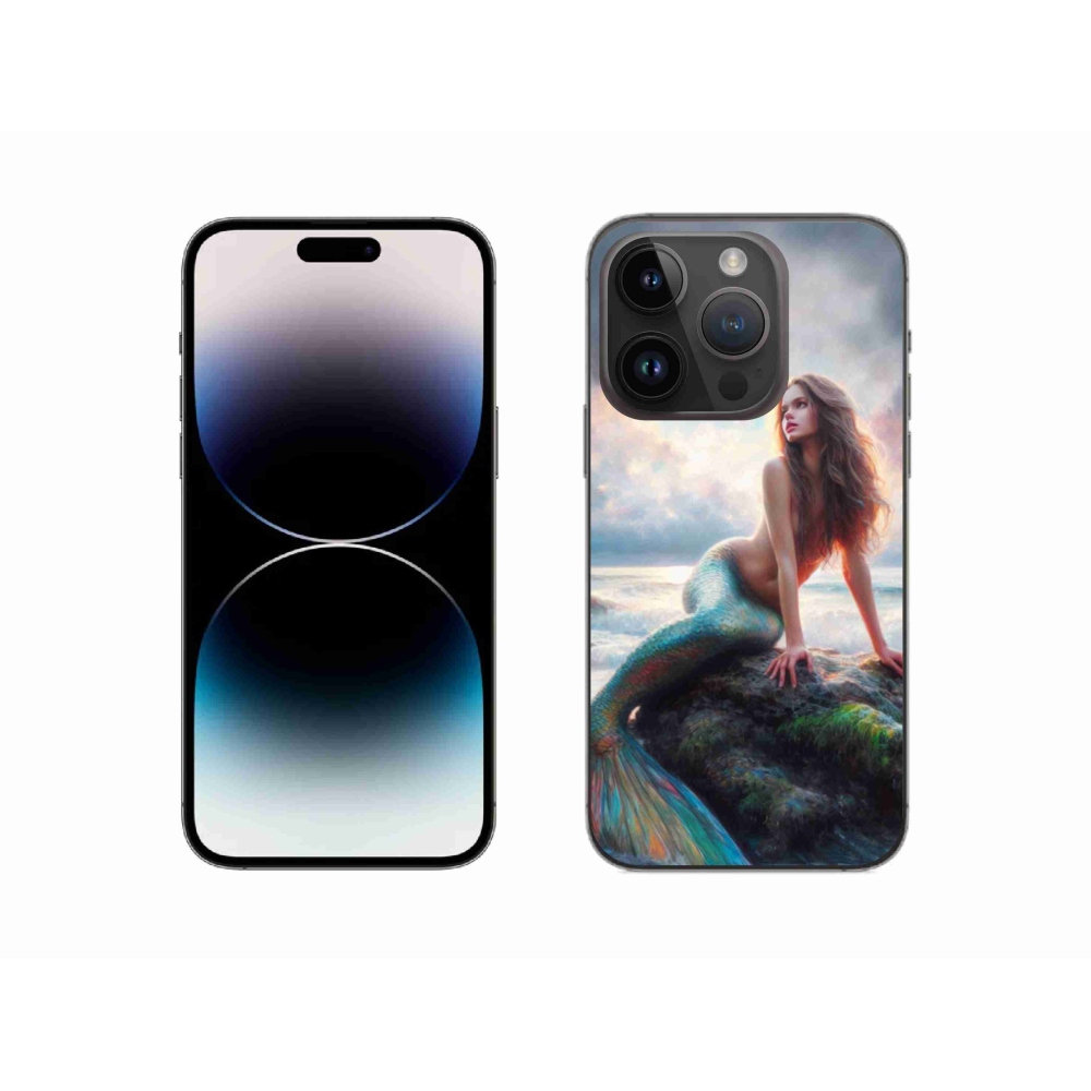 Gelový kryt mmCase na iPhone 14 Pro - mořská panna