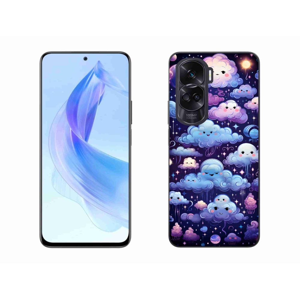 Gelový kryt mmCase na Honor 90 Lite - mráčky