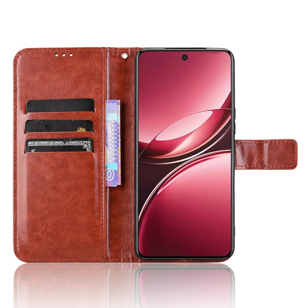 Crazy knížkové pouzdro na Vivo V50 5G - hnědé