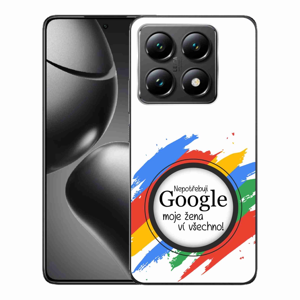 Gelový kryt mmCase na Xiaomi 14T - žena ví všechno bílé pozadí