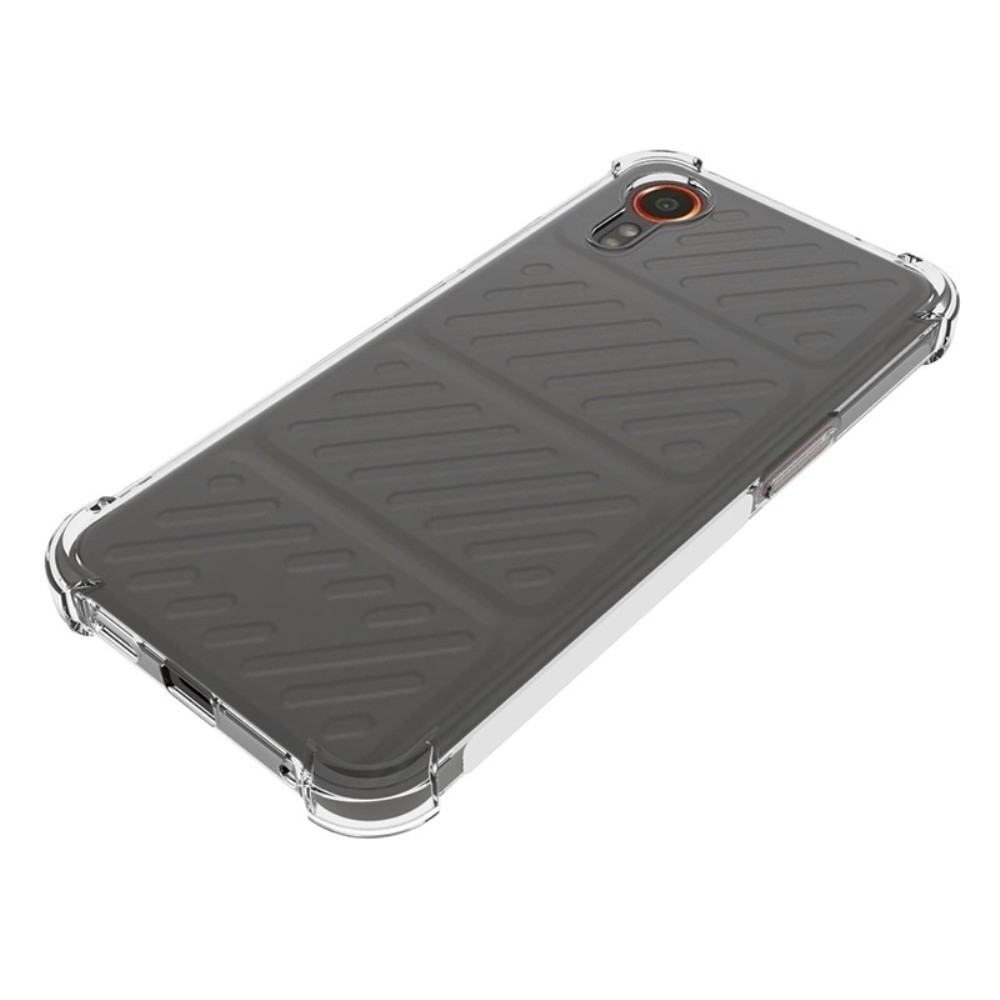 Průhledný gelový obal s vyztuženými rohy na Samsung Galaxy Xcover 7 - průhledný
