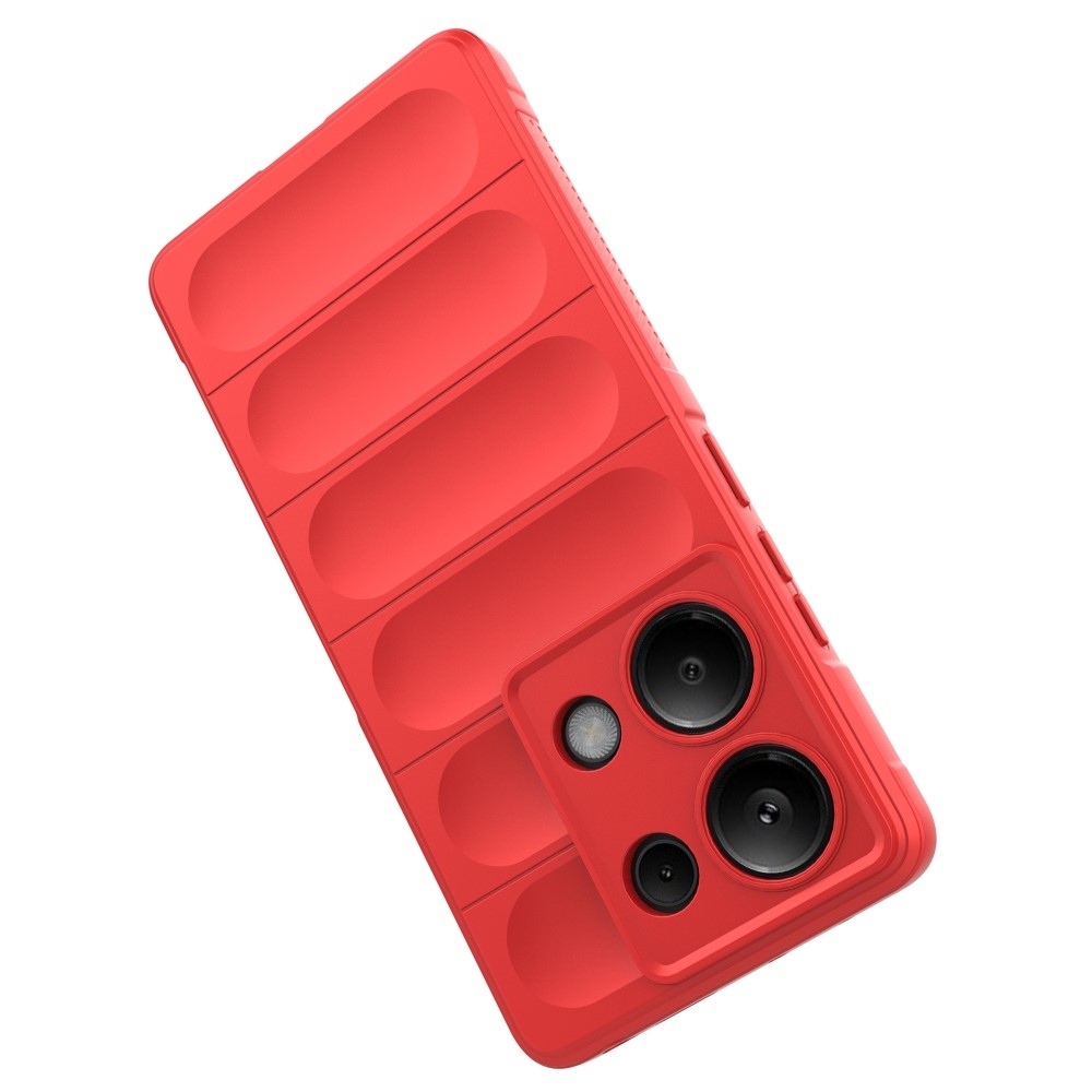 Rugg odolný gelový obal na Xiaomi Redmi Note 13 Pro 4G/Poco M6 Pro - červený